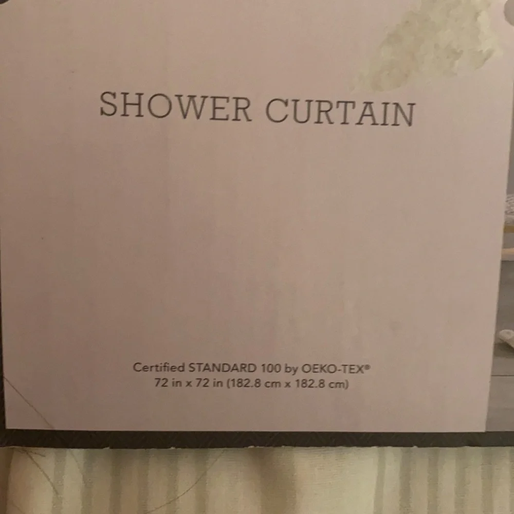 White Shower Curtain